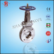 Stainless Steel Manual knife gate valve wheel handle